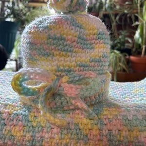 Multicolor Knitted Baby Hat